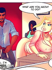 What are you about to do at interracial sex comics? Wait you don't even have a rubber on!