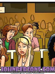 Crazy porno comics of hardcore fuck right at college