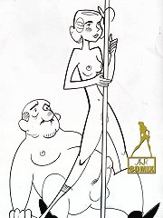 Sexy cartoon sketches of boosty girls and Erin Esurance by JKR comix