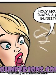 Mindless John Person art presents big ass white hottie swallowing BBC in her little ass hole