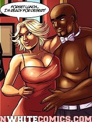 Interracial cartoon porn. If I suck your dick Rex will be on the team right? Yes girl, suck it!