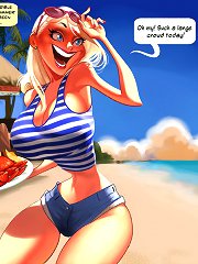 Toon porn pictures. I see that kitty leaking wet bitch. It's essential to be painful for my pole within you