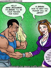I must say I didnt think my trainer would be such a hunk on these cartoon porn comics
